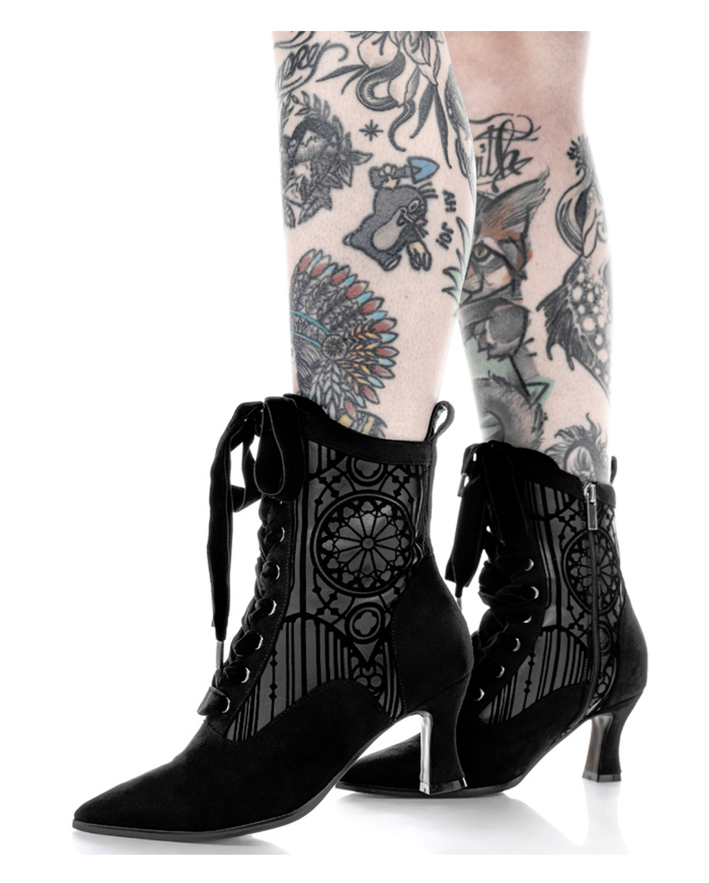 Gothic lace up boots best sale